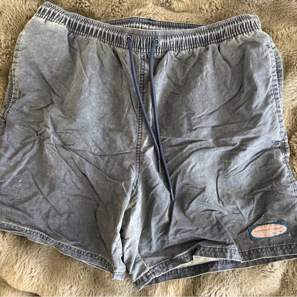 Washed Navy Vineyard Vines Swim Shorts